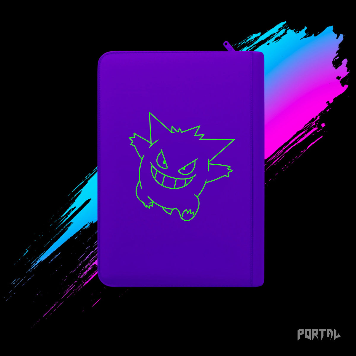 Pokemon Gengar 30th Anniversary binder, back cover, Portal TCG