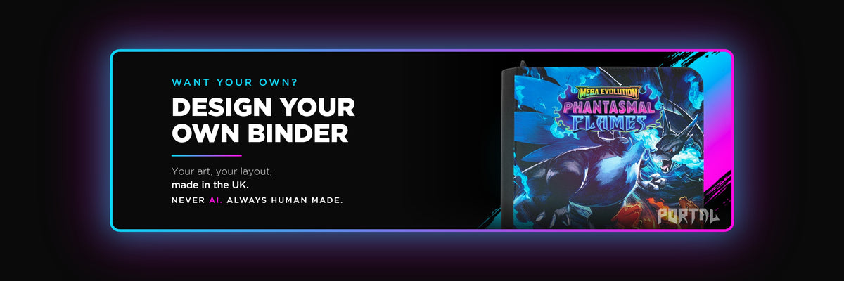 Design your own binder, made in the UK, Portal TCG