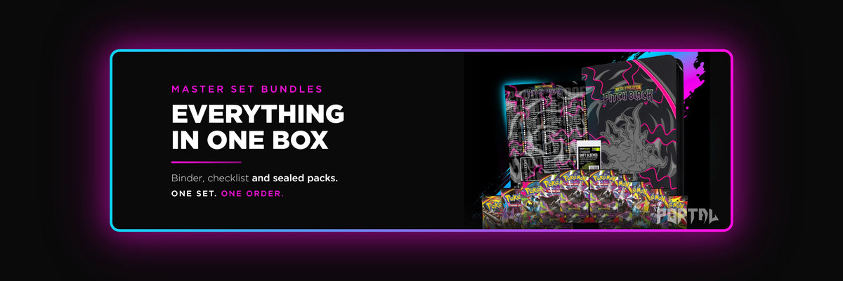 Master set bundles, binder plus checklist kit, Portal TCG