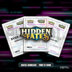 Pokemon Hidden Fates master set placeholders, digital download, Portal TCG