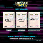 Pokemon Hidden Fates master set placeholders, every print included, Portal TCG