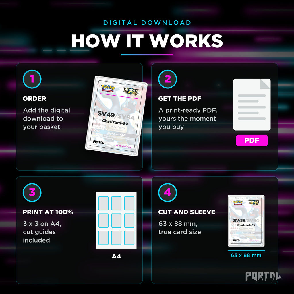 Pokemon Hidden Fates master set placeholders, how it works, Portal TCG