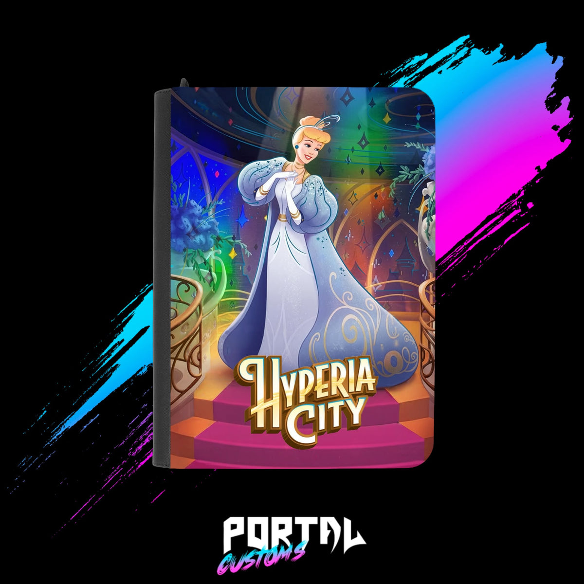 Cinderella, Hyperia City Premium Printed Binder, front, Portal TCG