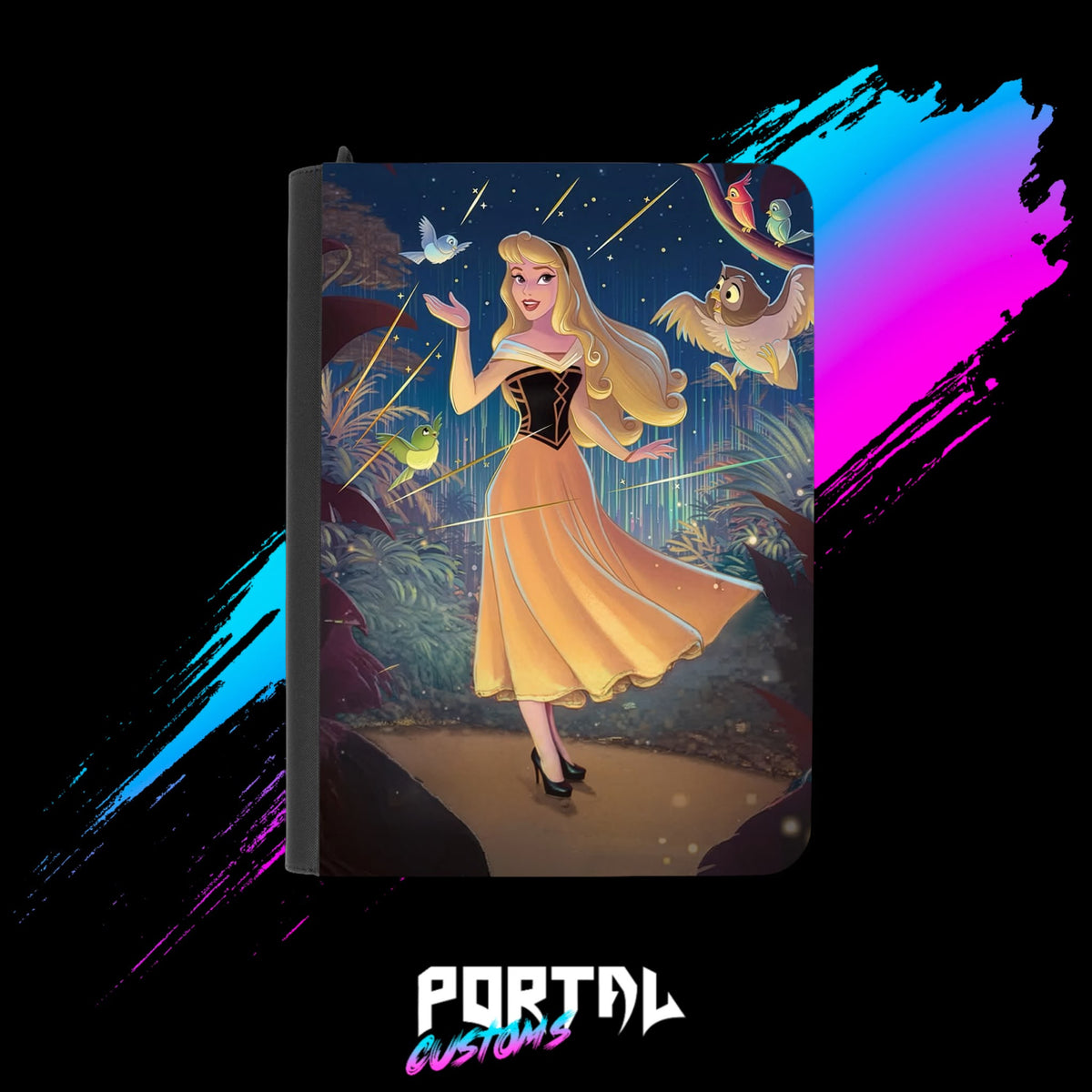 Aurora, Hyperia City Premium Printed Binder, front no logo, Portal TCG
