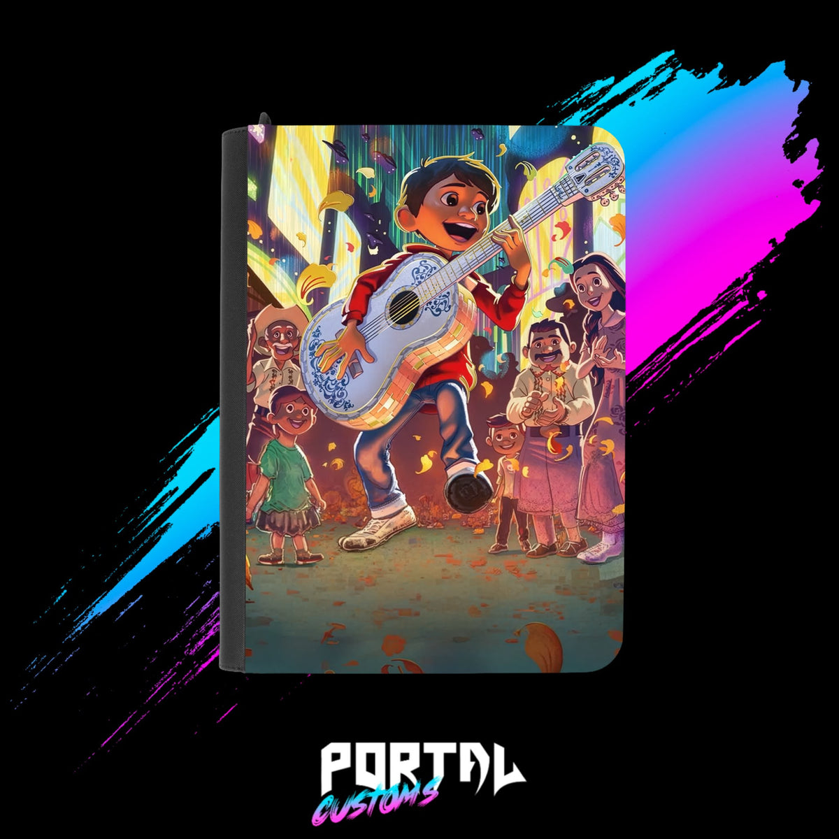 Miguel, Hyperia City Premium Printed Binder, front no logo, Portal TCG