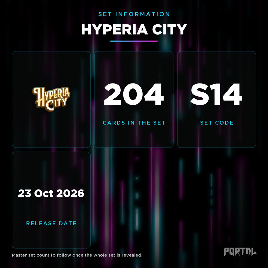 Hyperia City Premium Master Set Bundle, set information, Portal TCG