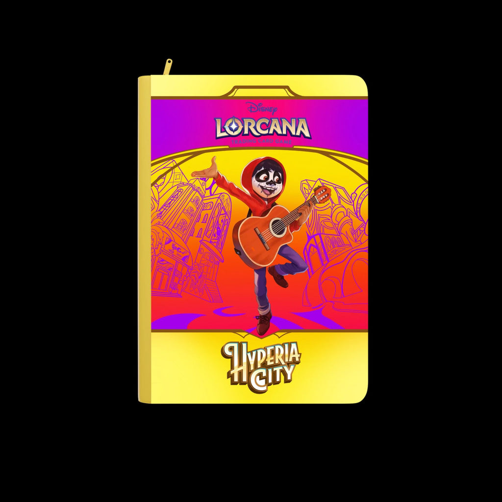 Hyperia City standard printed binder front cover on black