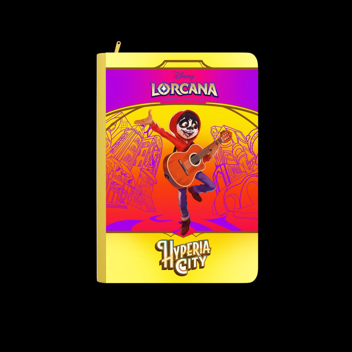Hyperia City standard printed binder front cover on black