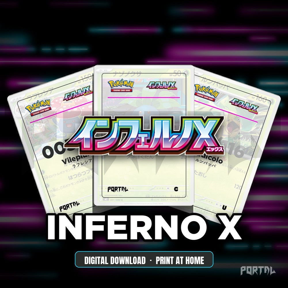Inferno X master set placeholders, digital download, Portal TCG