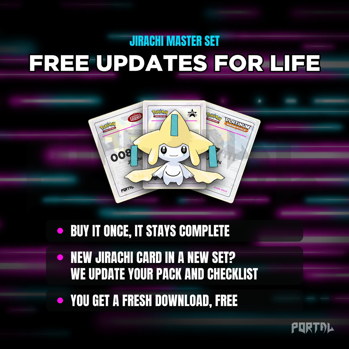 Jirachi placeholders: free updates for life