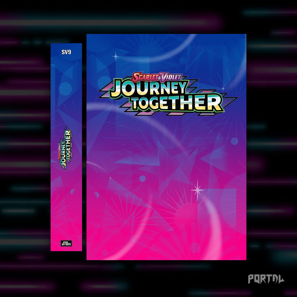 Pokemon Journey Together master set checklist kit, cover and spine, Portal TCG