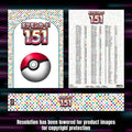 Pokemon 151 Japanese master set checklist kit, full kit with cover, spine and checklist, Portal TCG