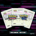 Pokemon GO Japanese master set placeholders, digital download, hero