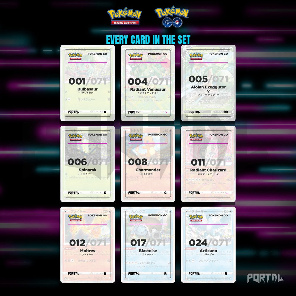 Pokemon GO Japanese master set placeholders, digital download, binder page