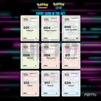 Pokemon GO Japanese master set placeholders, digital download, binder page