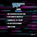 Sword master set placeholder cards, what is included