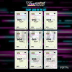 VMAX Rising placeholder cards laid out in a nine pocket binder page