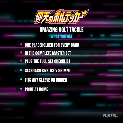 Amazing Volt Tackle Japanese master set placeholders, digital download, what you get