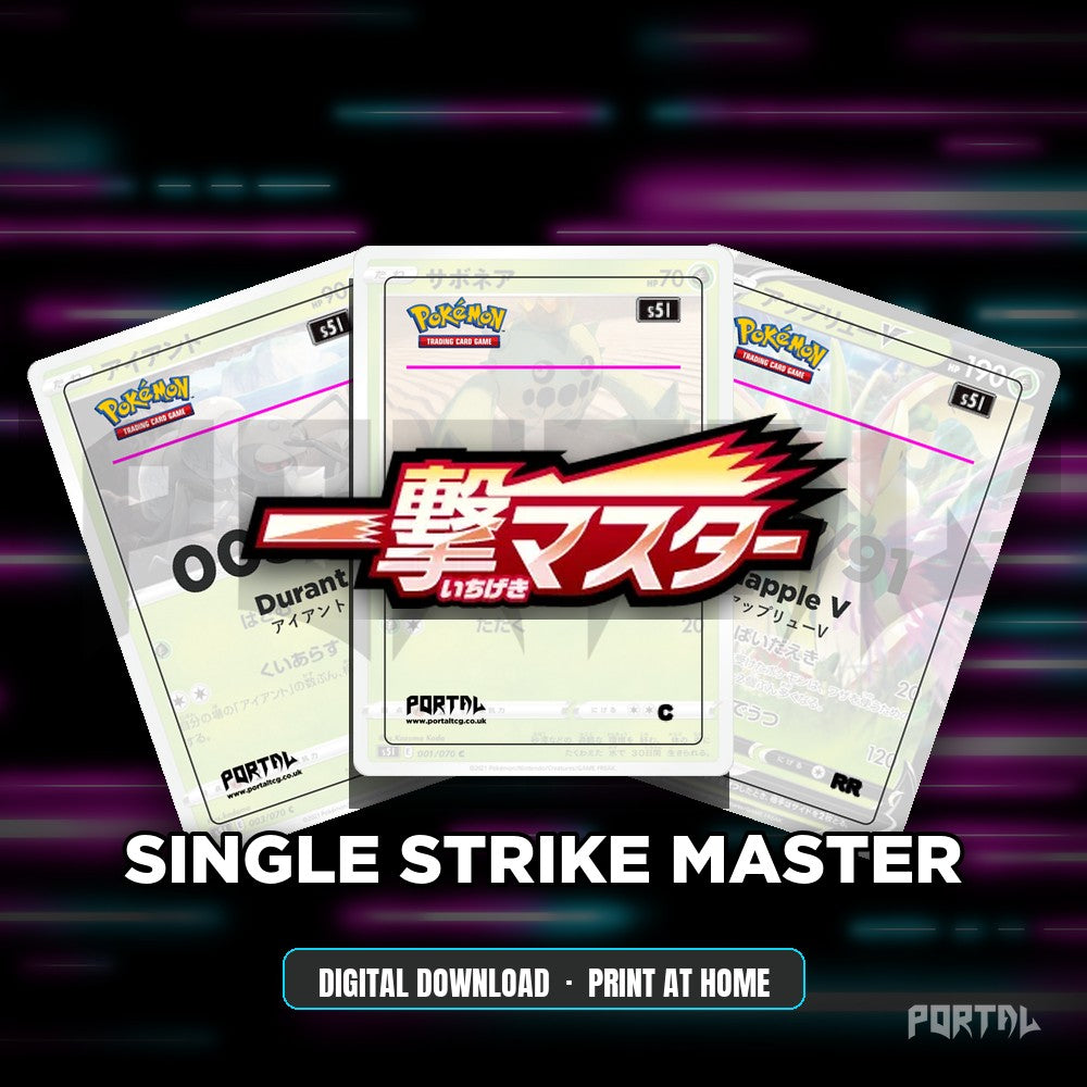 Single Strike Master master set placeholder cards