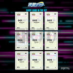 Rapid Strike Master placeholder cards laid out in a nine pocket binder page