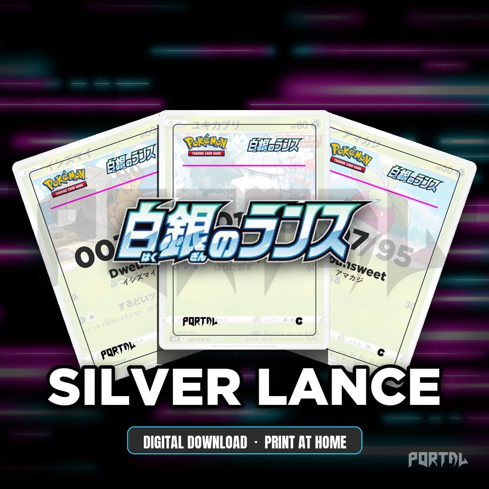 Silver Lance master set placeholders, digital download, Portal TCG