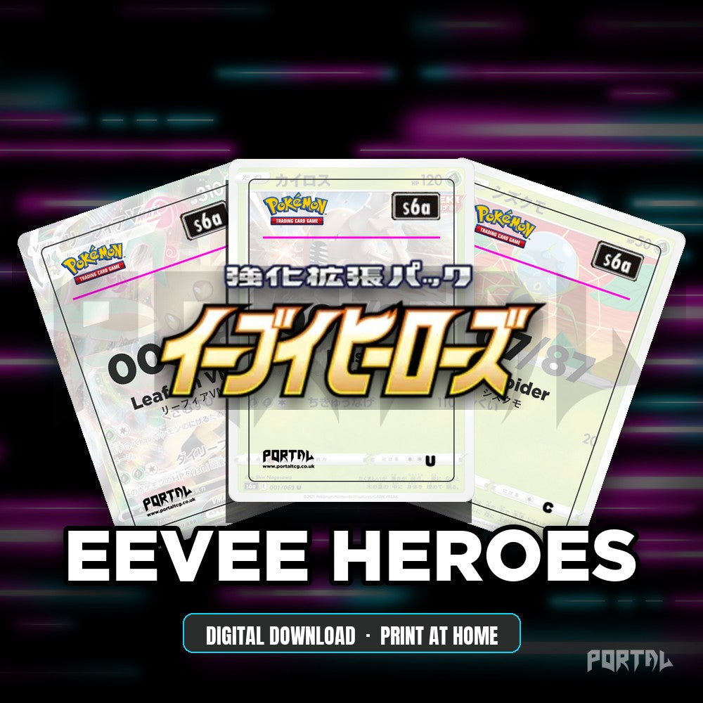 Eevee Heroes master set placeholder cards
