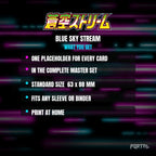 Blue Sky Stream master set placeholder cards, what is included