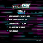 Scarlet ex master set placeholder cards, what is included
