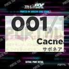 Close up of the print quality on a Scarlet ex placeholder card