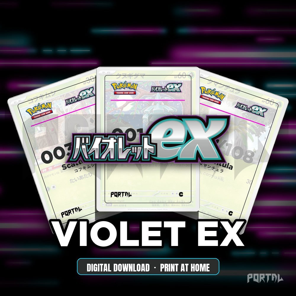 Violet ex master set placeholders, digital download, Portal TCG