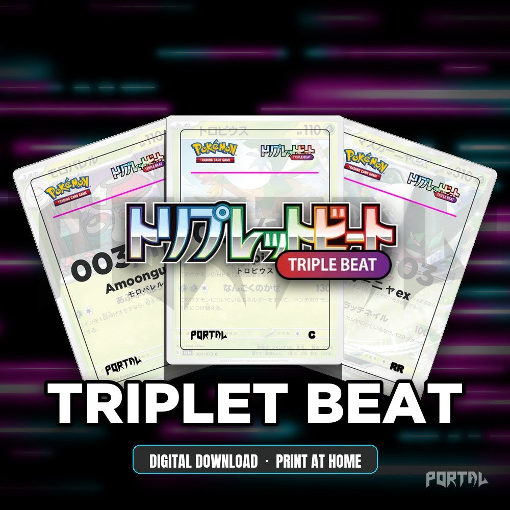 Triplet Beat master set placeholders, digital download, Portal TCG