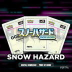 Snow Hazard master set placeholders, digital download, Portal TCG