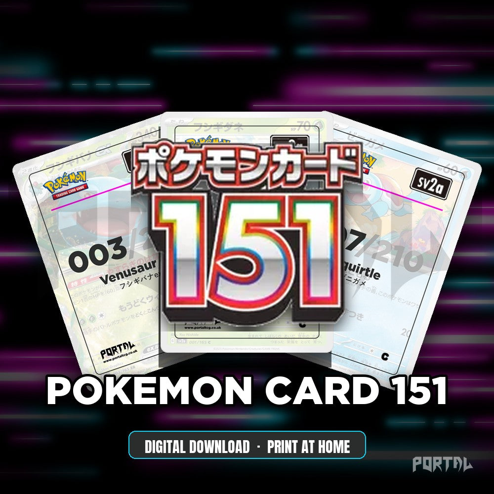 Pokemon Card 151 master set placeholder cards