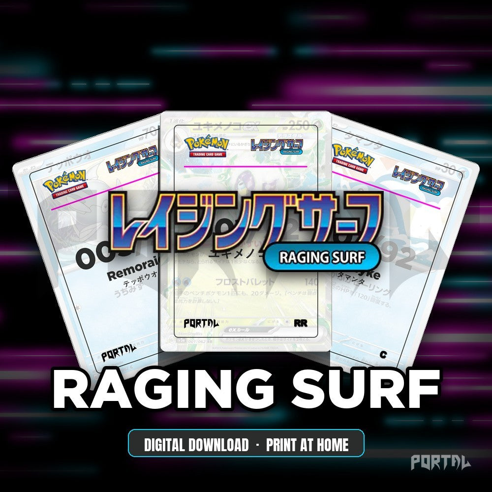 Raging Surf master set placeholders, digital download, Portal TCG