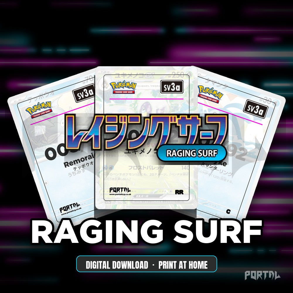 Raging Surf master set placeholder cards