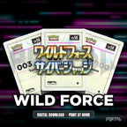 Wild Force master set placeholder cards