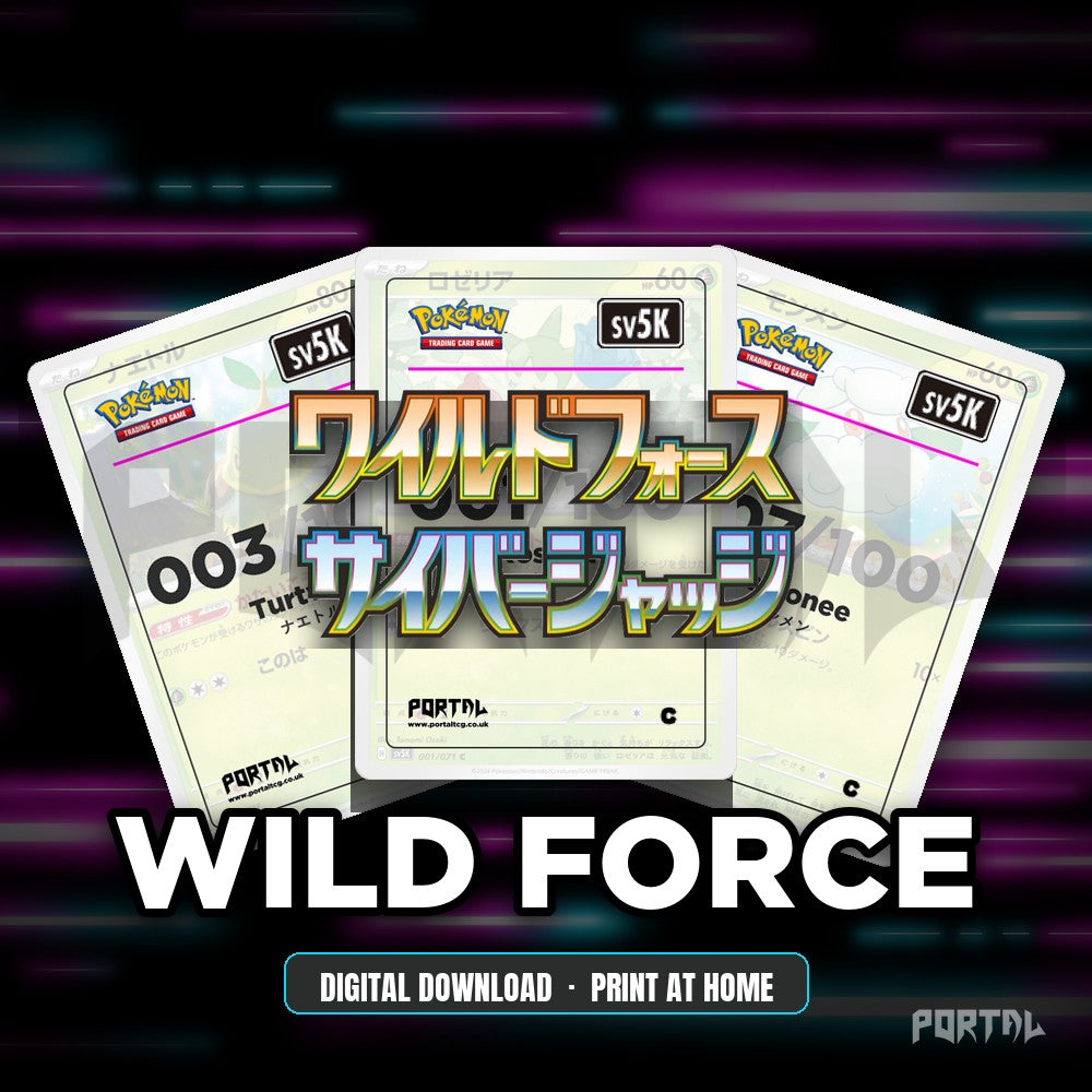 Wild Force master set placeholder cards