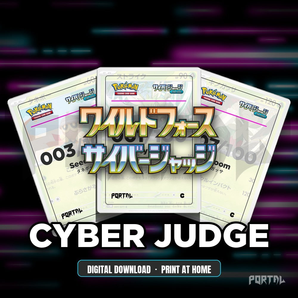 Cyber Judge master set placeholders, digital download, Portal TCG