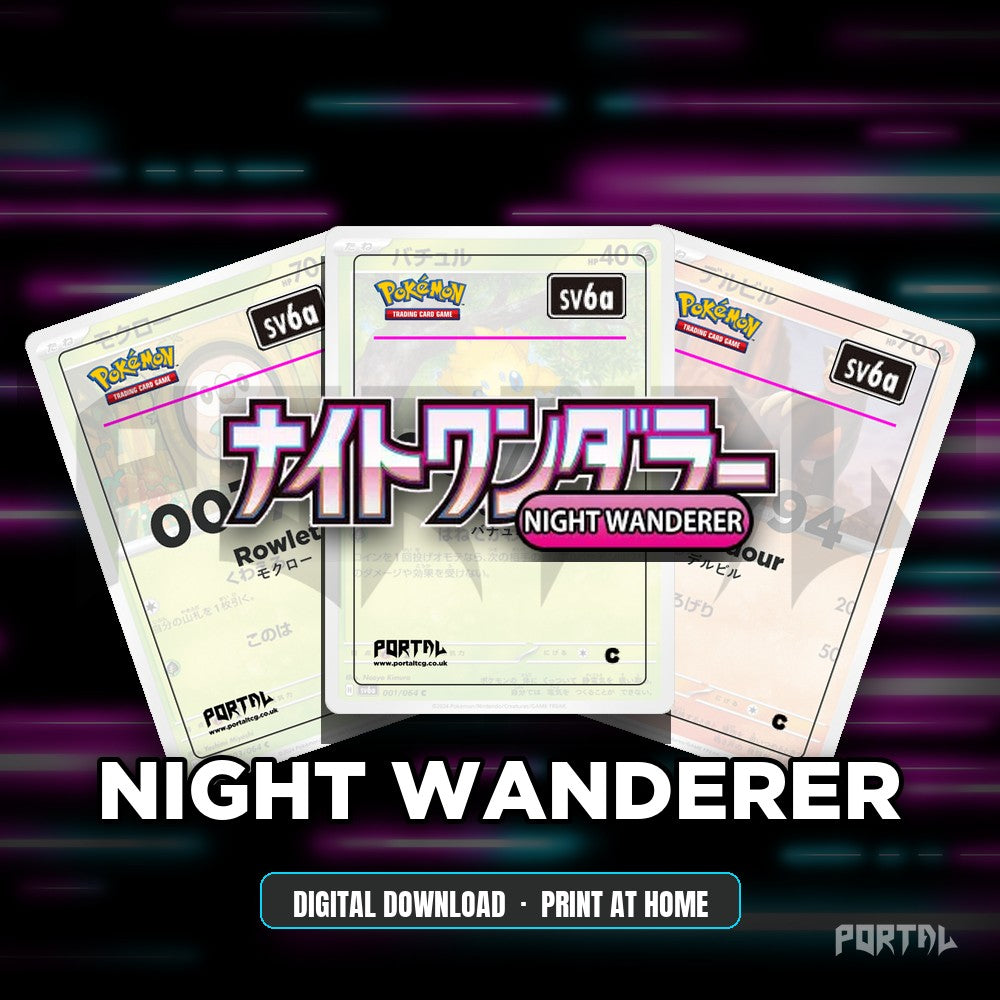 Night Wanderer master set placeholder cards