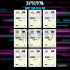 Stellar Miracle placeholder cards laid out in a nine pocket binder page