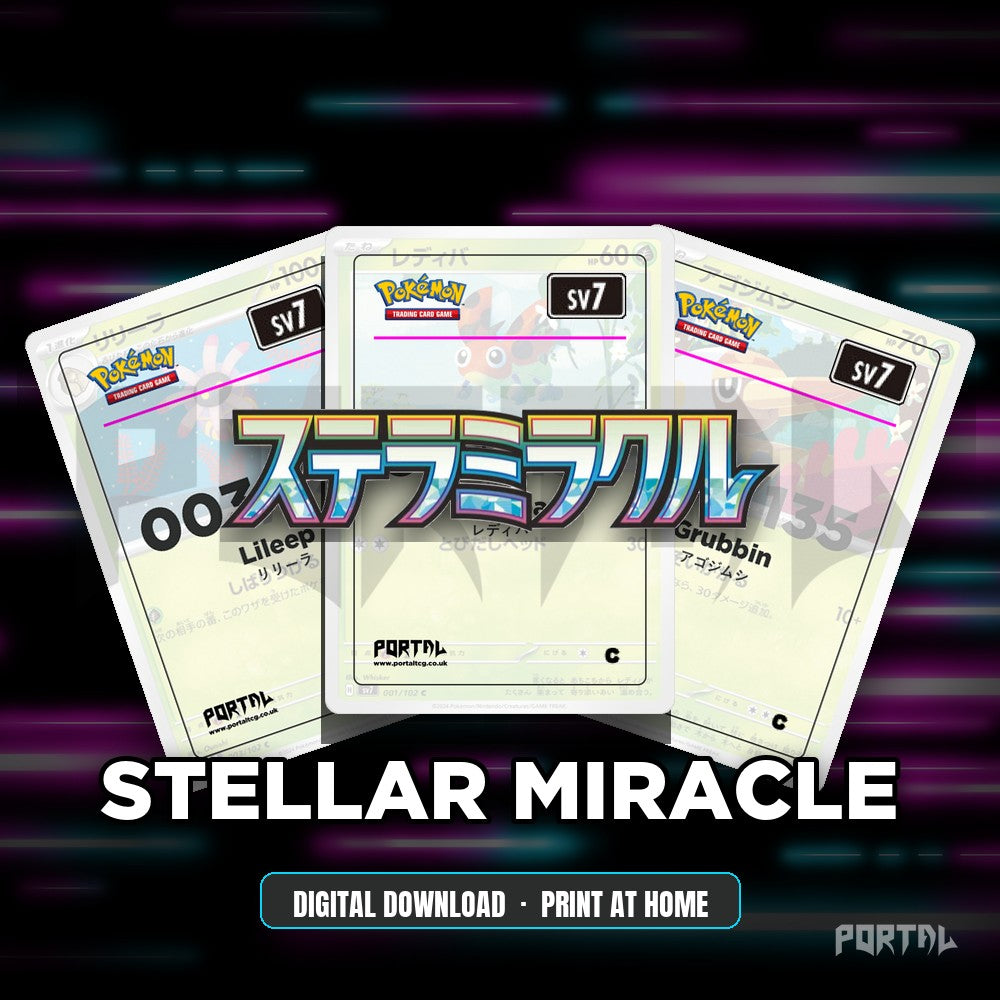 Stellar Miracle master set placeholder cards