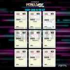 Terastal Festival placeholder cards laid out in a nine pocket binder page