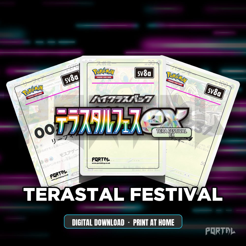 Terastal Festival master set placeholder cards