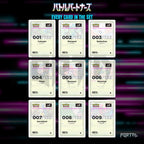 Battle Partners placeholder cards laid out in a nine pocket binder page