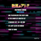 Heatwave Arena master set placeholder cards, what is included