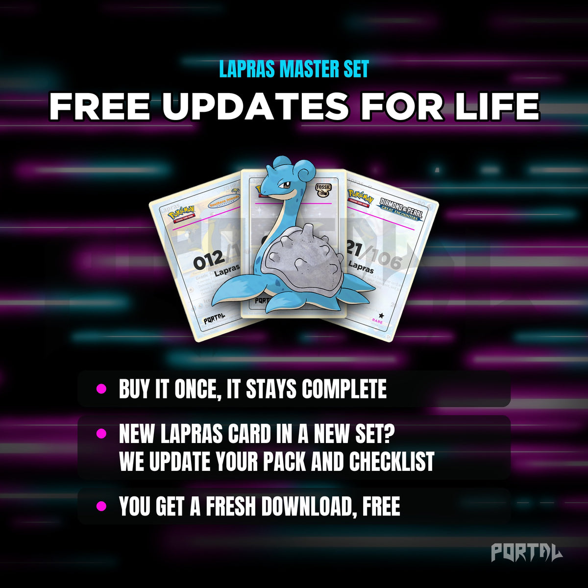 Lapras placeholders: free updates for life