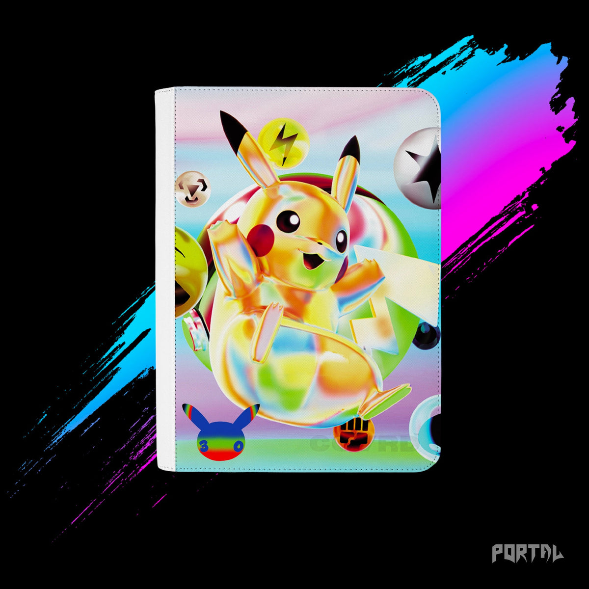 Pokemon Day Pikachu 30th Anniversary binder, front cover, Portal TCG
