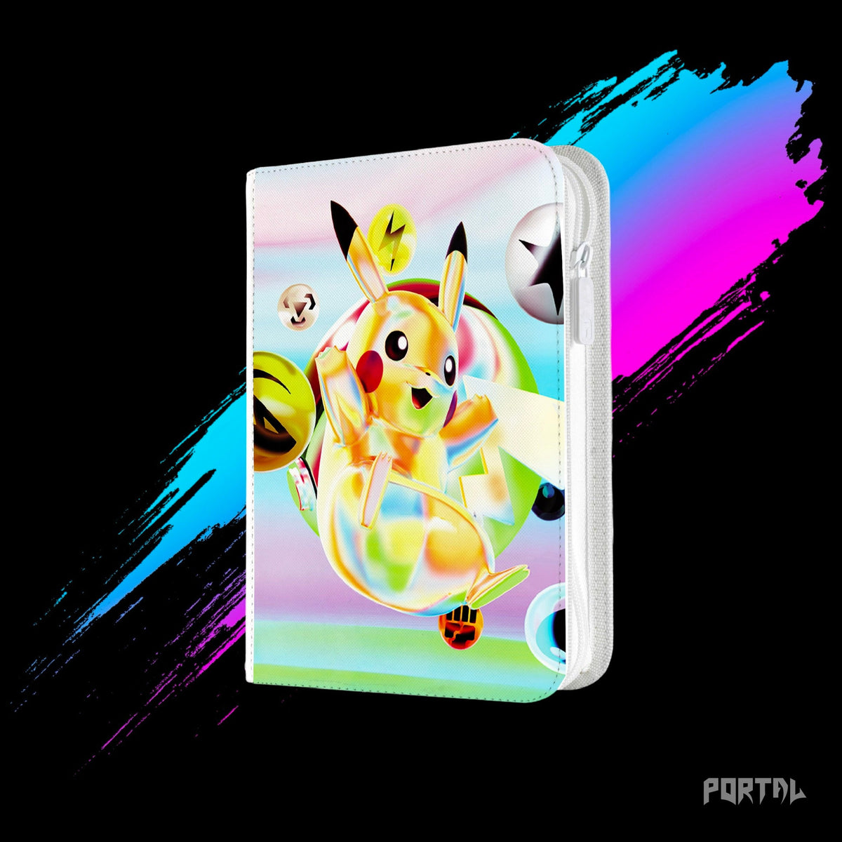 Pokemon Day Pikachu 30th Anniversary binder, side view, Portal TCG