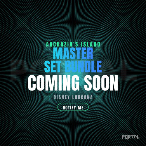 Disney Lorcana Archazia's Island master set bundle, coming soon, Portal TCG