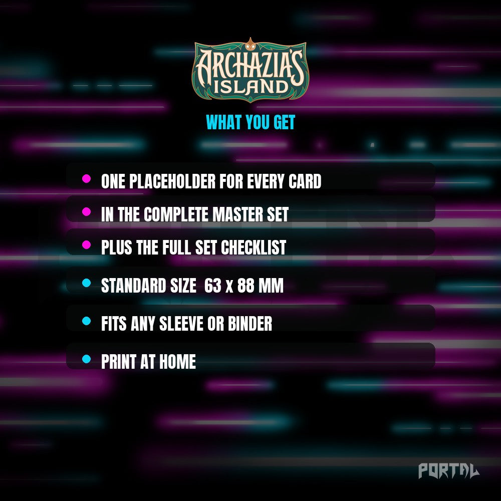 Archazia's Island Placeholder Cards Contents - Disney Lorcana